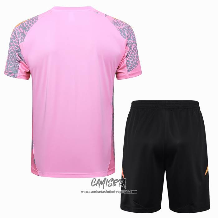Chandal del Real Madrid Dragon 2024-2025 Manga Corta Rosa - Pantalon Corto
